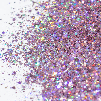 Lilac Pink Holographic Mixed Glitter, photo 1