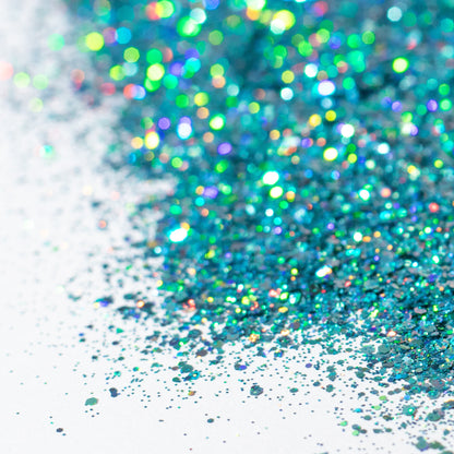 Bright Cyan Holographic Mixed Glitter, photo 12