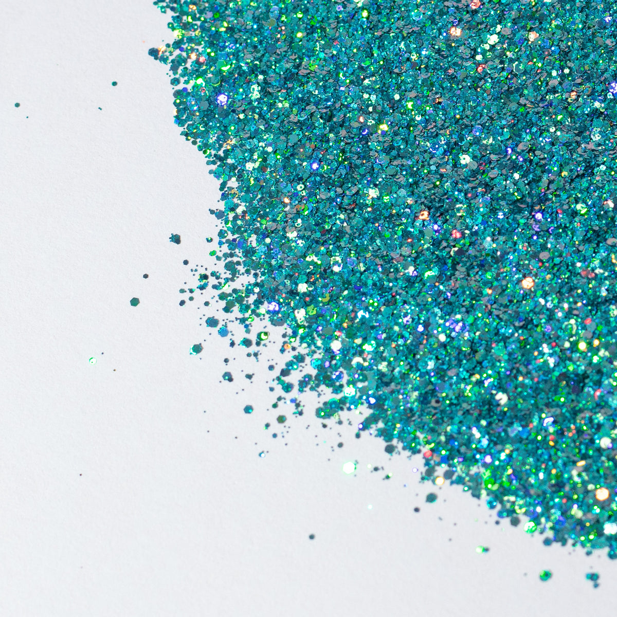 Bright Cyan Holographic Mixed Glitter, photo 6