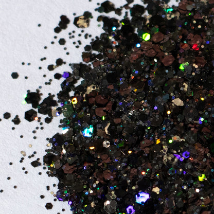 Black Holographic Mixed Glitter, photo 2