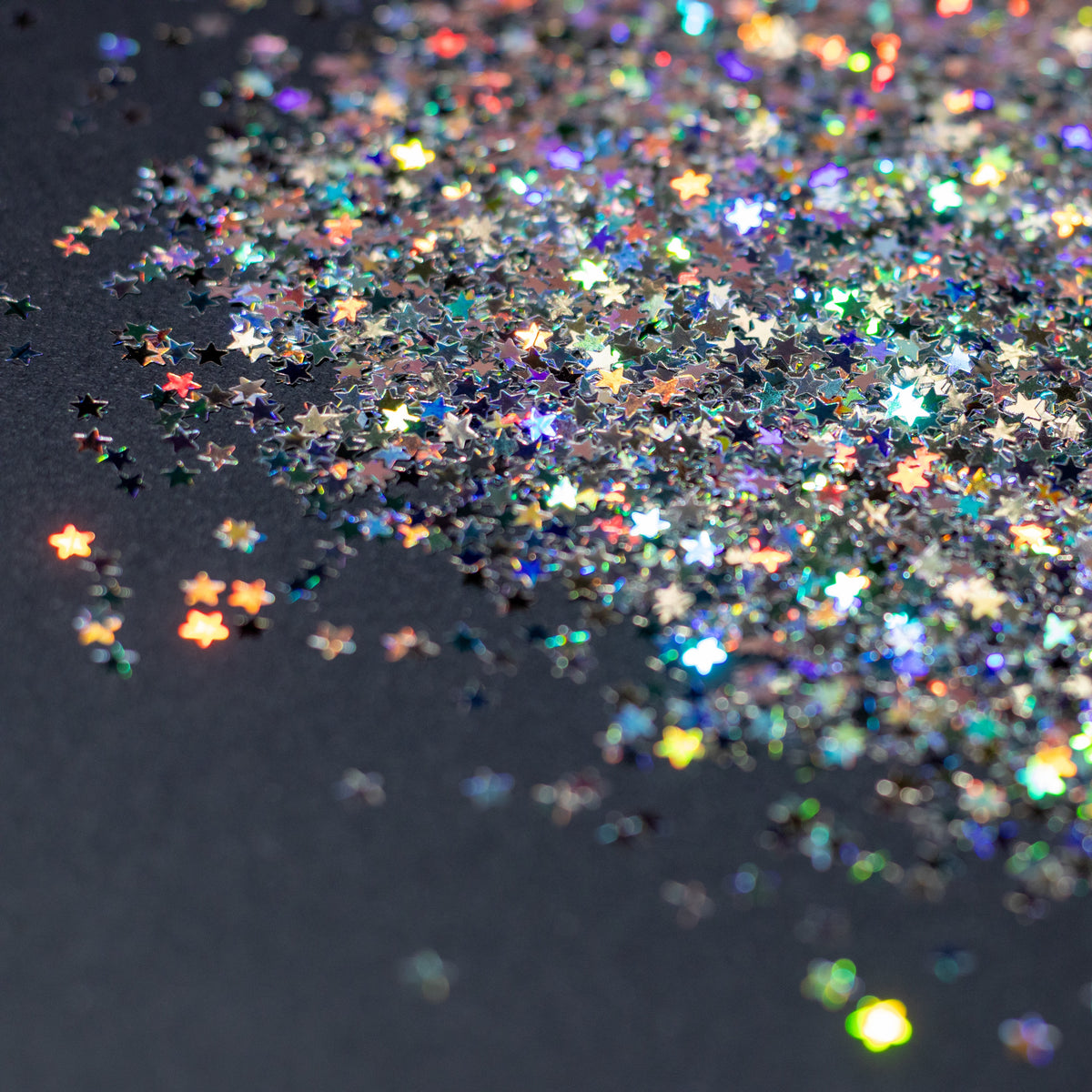 Silver Holographic Star Glitter, photo 2