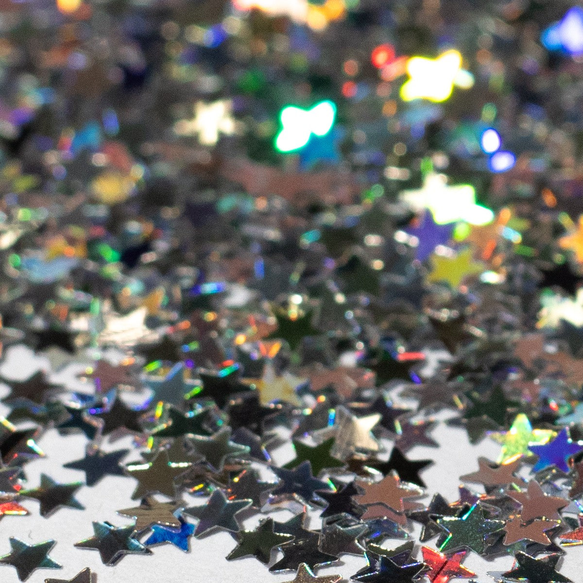 Silver Holographic Star Glitter, photo 3