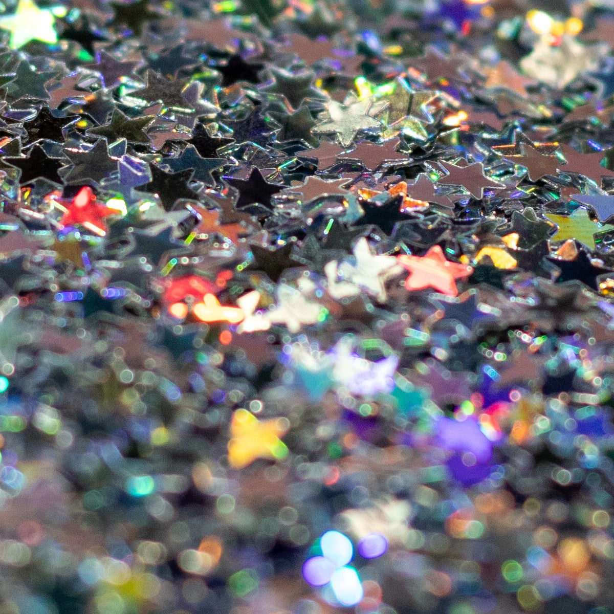 Silver Holographic Star Glitter, photo 5
