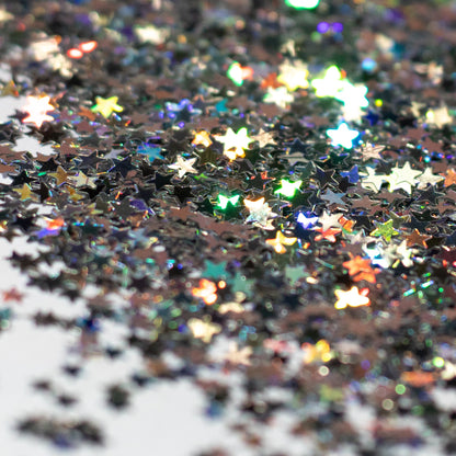 Silver Holographic Star Glitter, photo 6