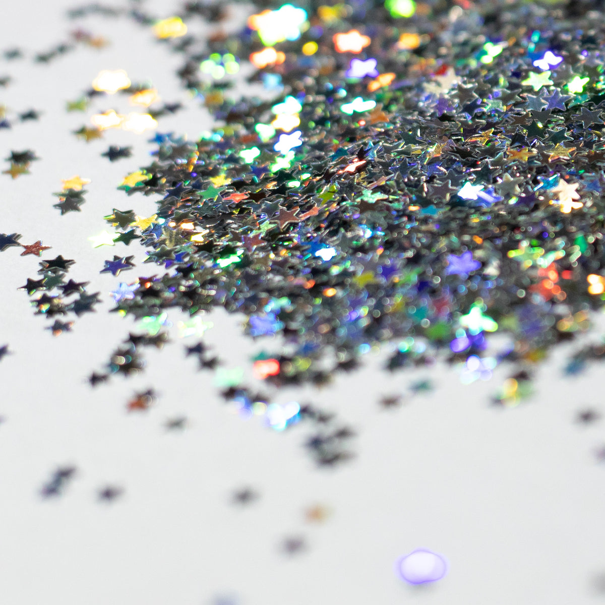 Silver Holographic Star Glitter, photo 7