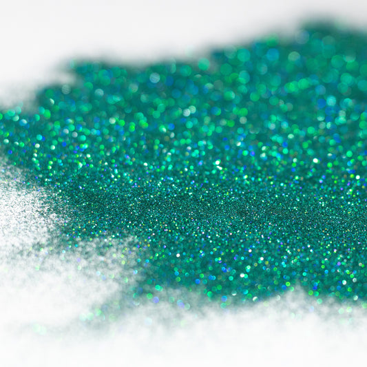 Jade Green Holographic Fine Glitter, photo 1