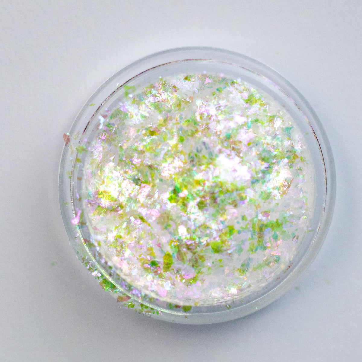 Cyan-Indigo-Pink Iridescent Flakes, photo 1