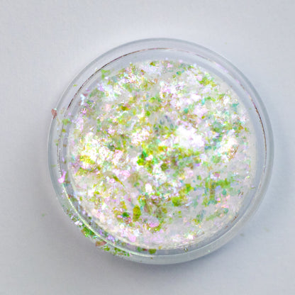 Cyan-Indigo-Pink Iridescent Flakes, photo 1