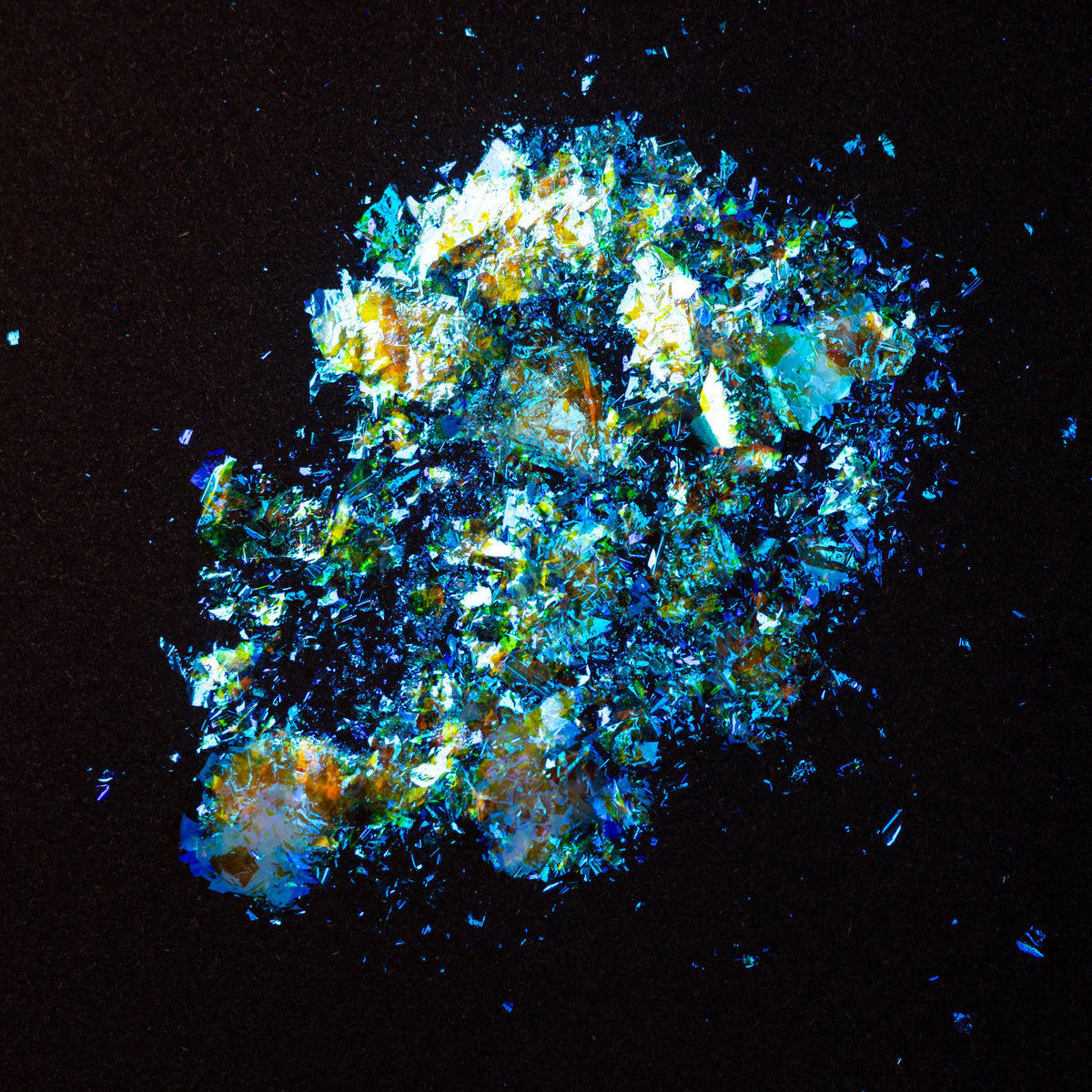 Cyan-Blue Iridescent Flakes, photo 8