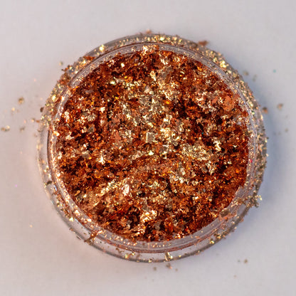 Champagne Copper Metallic Flakes, photo 1