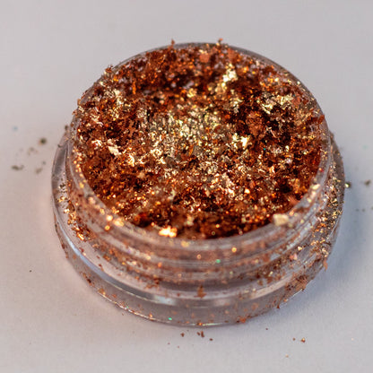 Champagne Copper Metallic Flakes, photo 2